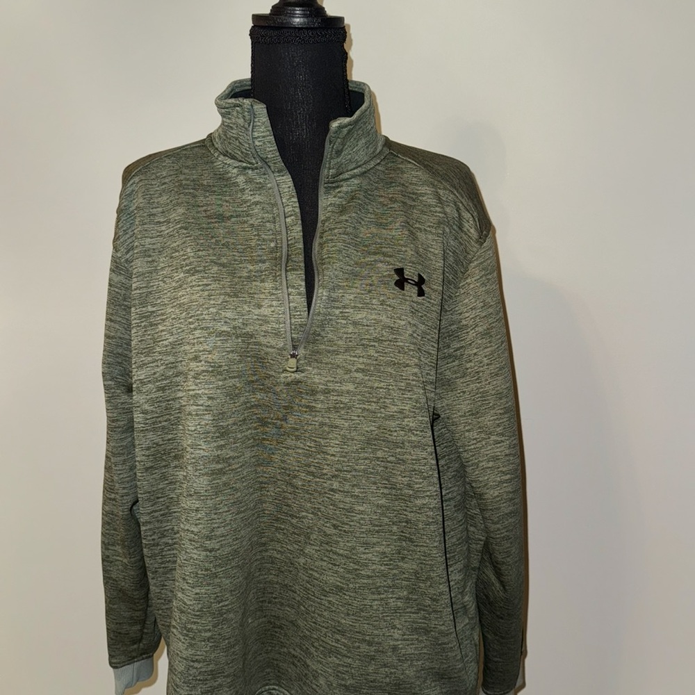 Under Armour Olive Quarter-Zip Pullover